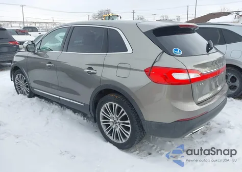 2017 Lincoln Mkx Reserve z USA, uszkodzony, nr VIN 2LMPJ8LR0HBL29456